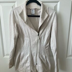 The North Face Women's Oatmeal Heather Asymmetrical Jacket